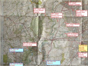 Map of Meredith Hills
